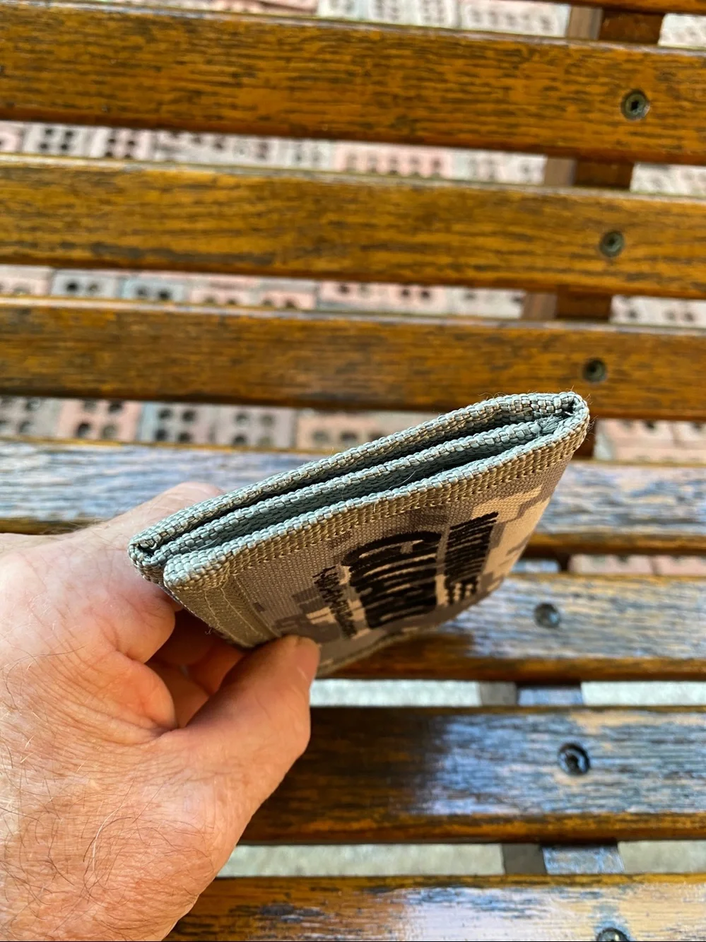 National Guard Digicamo trifold tactical nylon wallet